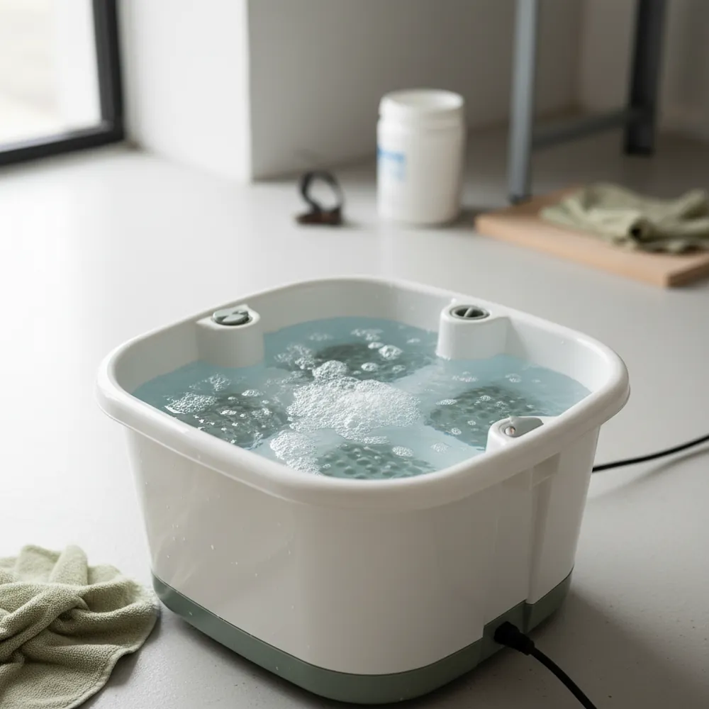 Bain de pieds au bicarbonate de soude