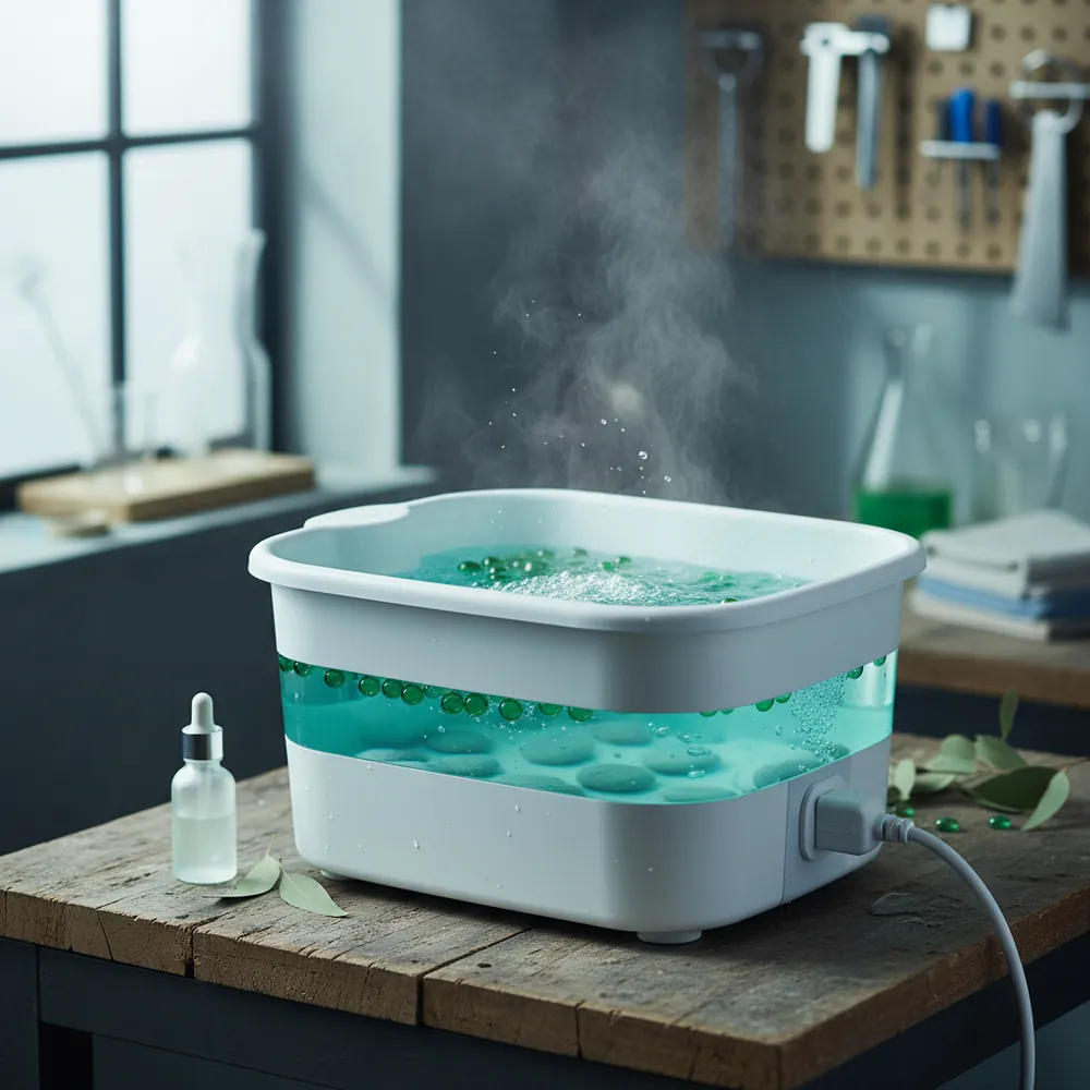 Bain de pieds aux huiles essentielles
