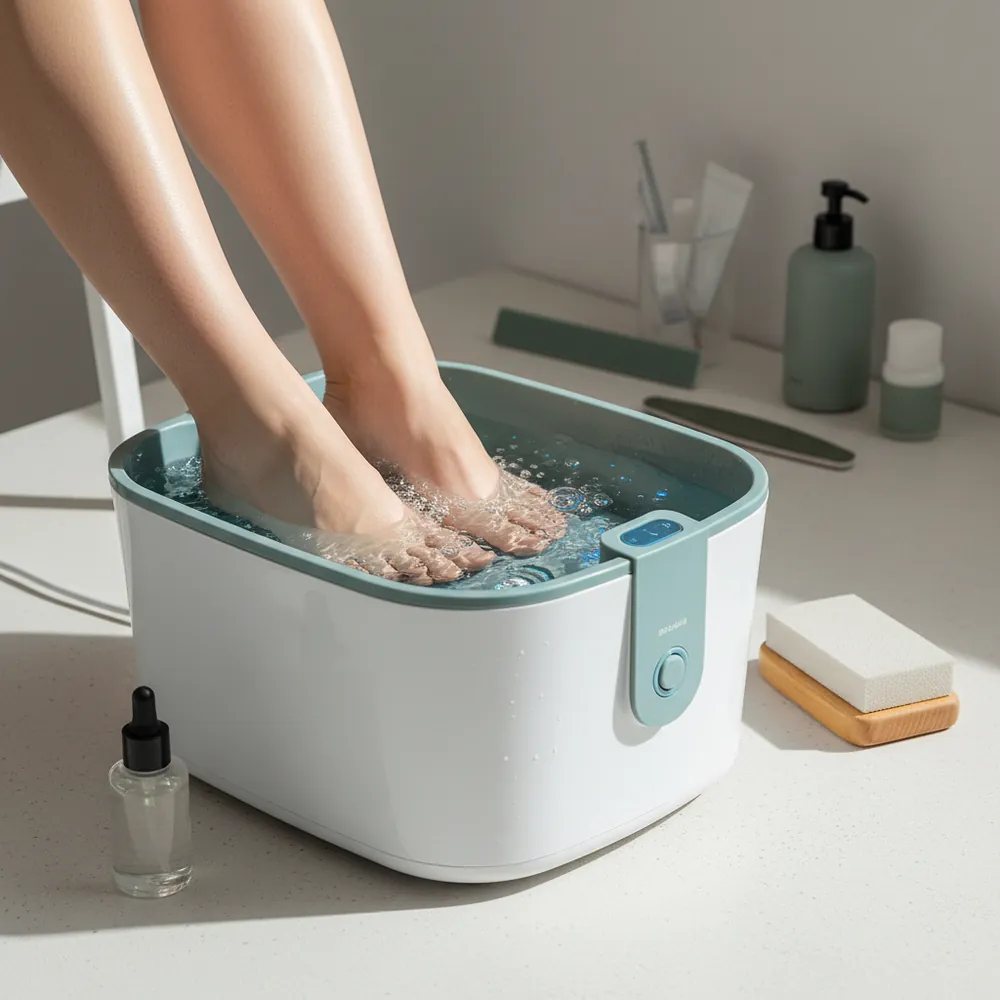 Bain de pieds pour pieds secs et corne